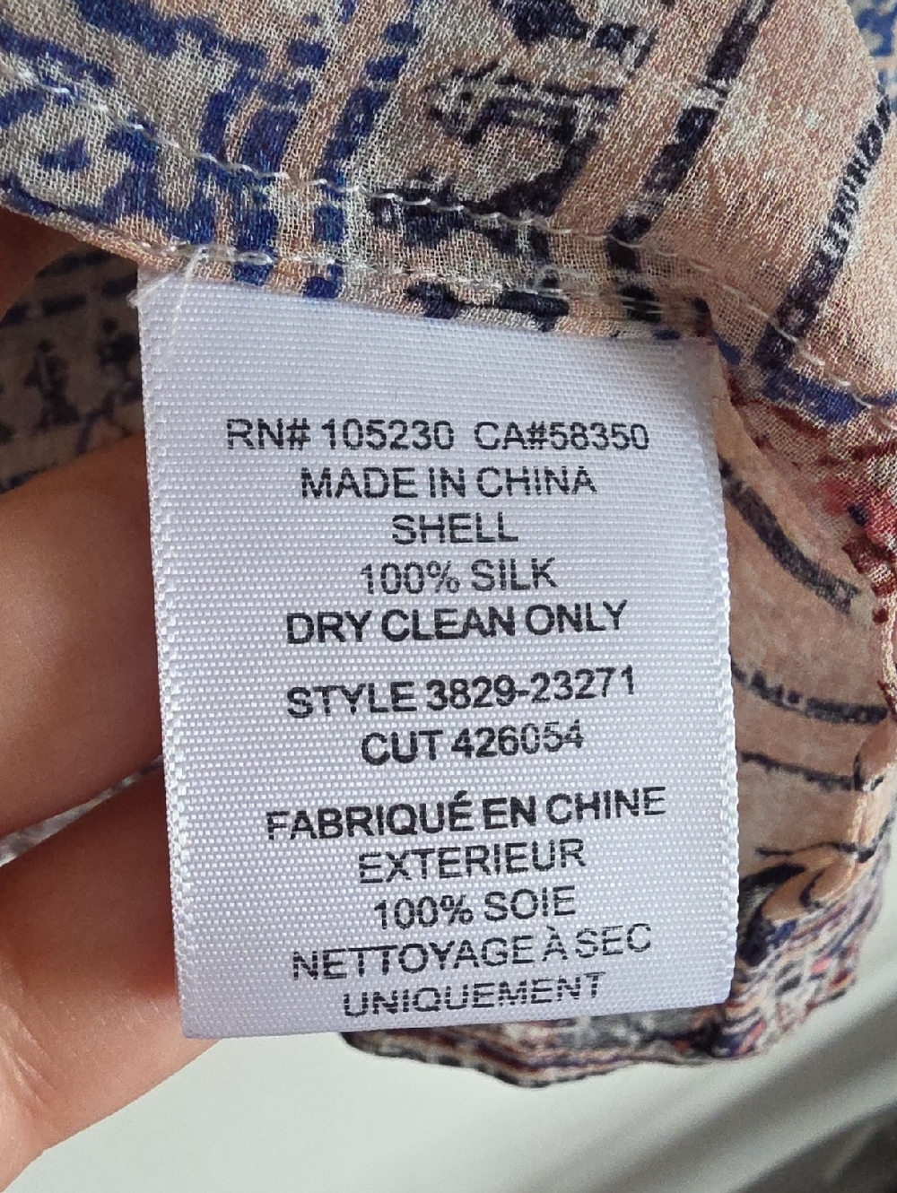 JOIE |  Women's Aceline Blouse 100% Silk Dusty Pink Size L - Picture 7 of 8